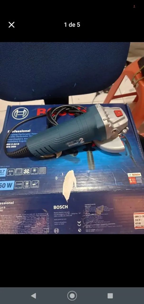 Esmerilhadeira bosch