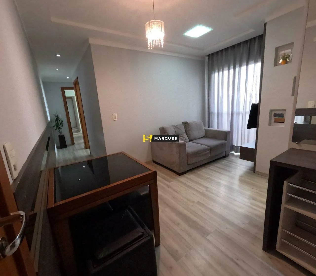 Apartamento mobiliado com 2 dormitórios e 1 vaga de garagem coberta - Anita Garibaldi - Foto 3