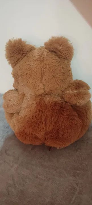Urso de Pelúcia Marrom com Laço - Foto 2