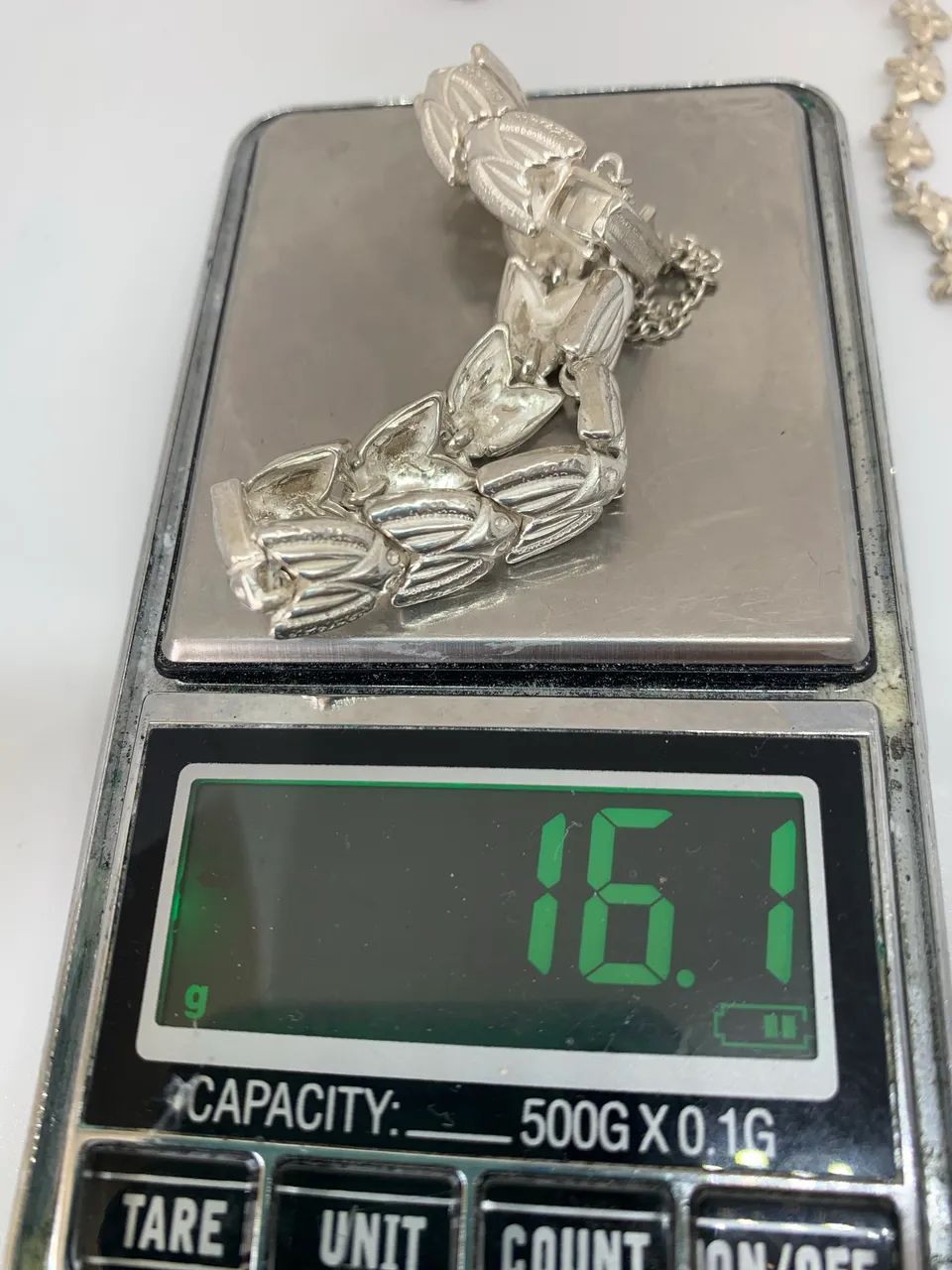 pulseria retro de prata vintage - Foto 5