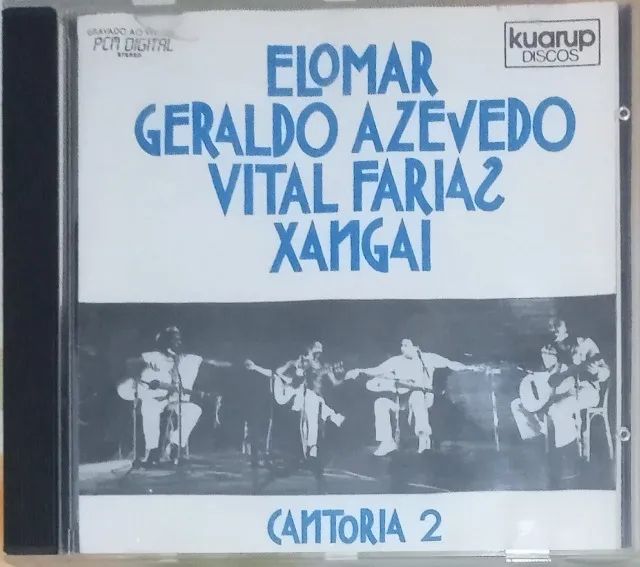 CD musical Cantoria1 e 2 Elomar, Xangai, Geraldo Azevedo e Vital Farias - Leia o anuncio