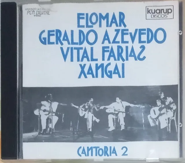 CD musical Cantoria1 e 2 Elomar, Xangai, Geraldo Azevedo e Vital Farias - Leia o anuncio