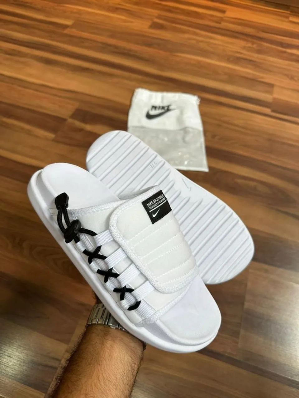 Chinelo Nike Asuna Branco Calçados Jardim Felicidade, Belo