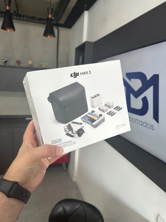 Drone Dji Mini 3 Controle Com tela + Fly More  (3 Baterias) | Loja Física | - Em ate 18x