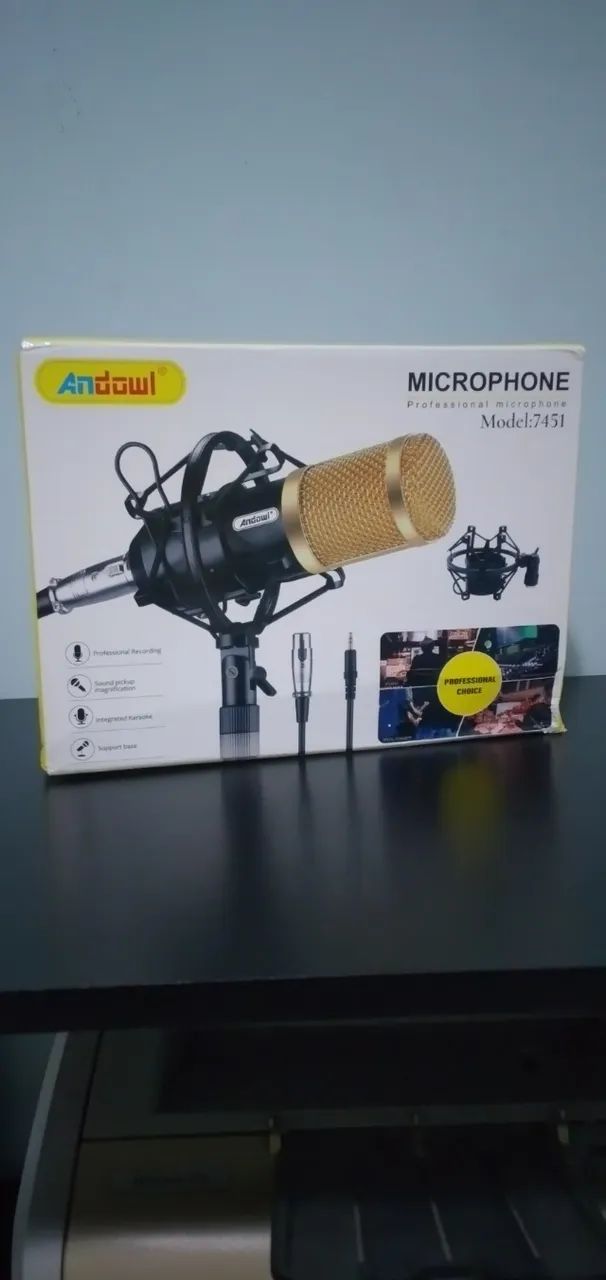 Microfone Condensador BM-800, Andowl 7451 + Kit Básico - Foto 3