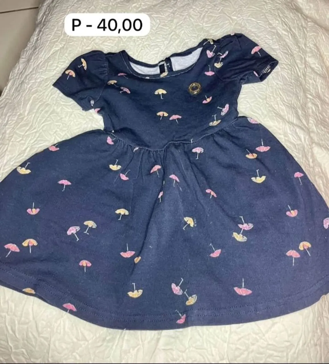 Vestido Infantil Menina - Tamanho P - Novo