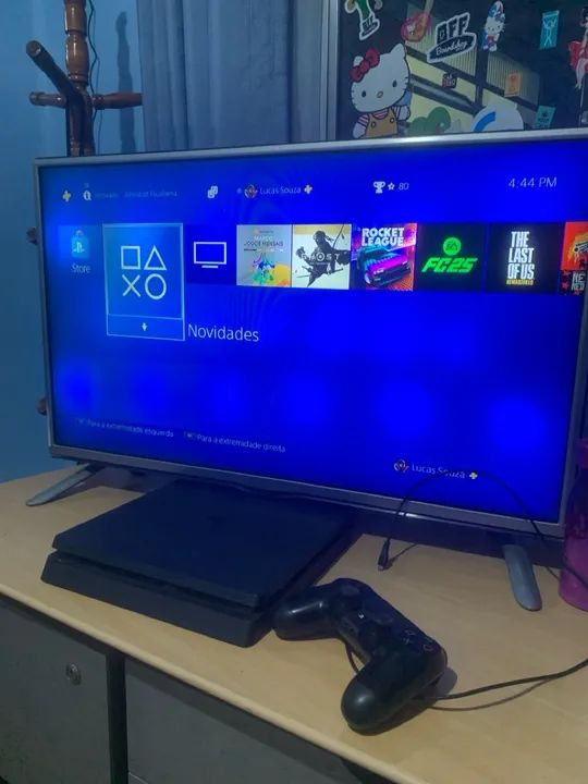 Ps4 Slim 500gb 1 controle original + 1 jogo  - Foto 3