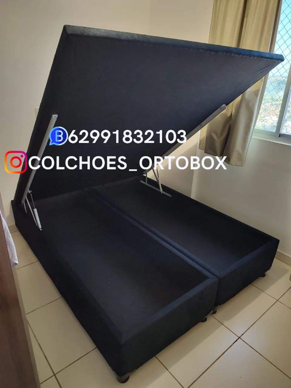 Box Baú Queen size estrutura reforçada