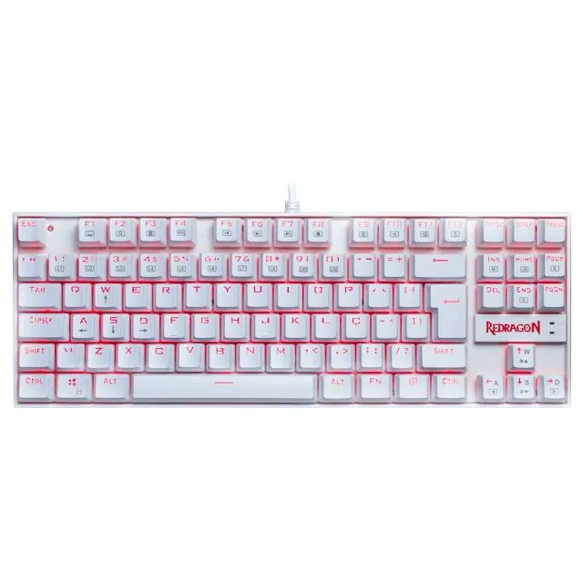 Teclado Mecânico Redragon Kumara Lunar K552, Switch Blue, Com Led, ABNT2, Novo, Lacrado
