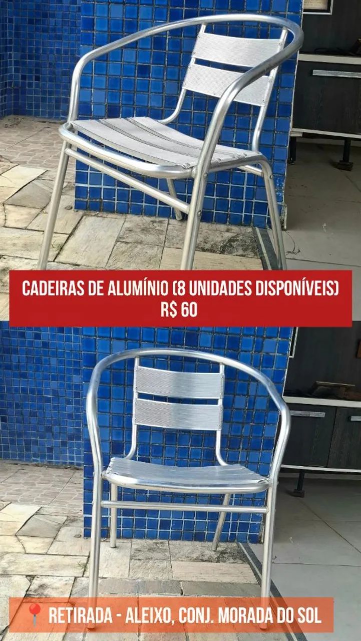 Cadeiras de Alumínio
