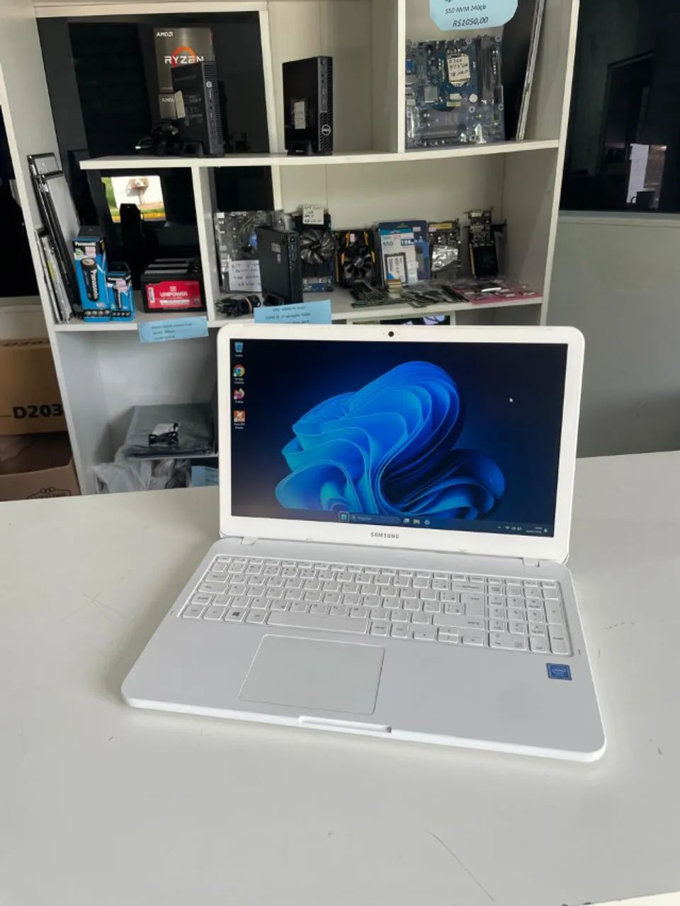 notbook samsung dual core 8ªgeração/8gb mem/ssd 240gb /tela 15.6 polegadas/ garantia e nf - Foto 5