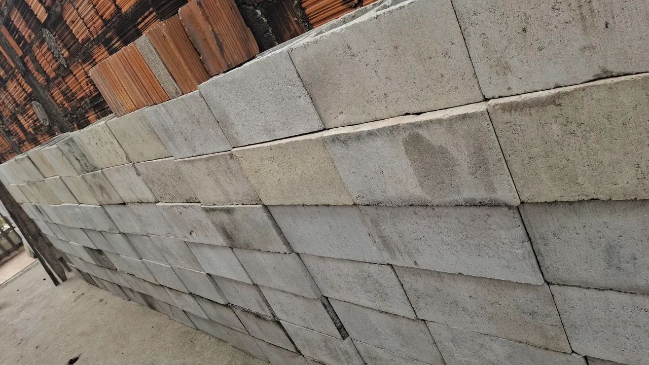 Blocos de concreto com dois furos 19×19×39 - Foto 3