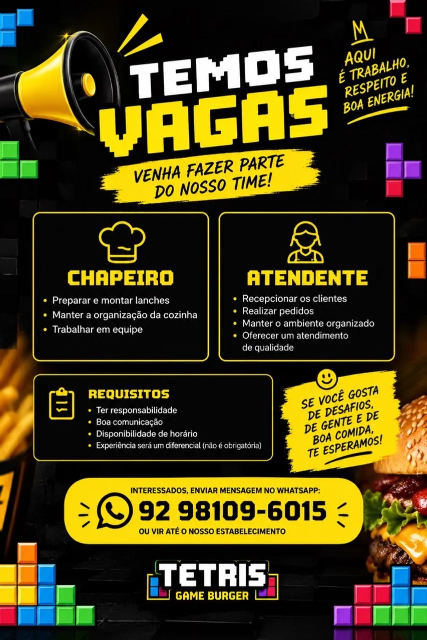 VAGA DE EMPREGO
