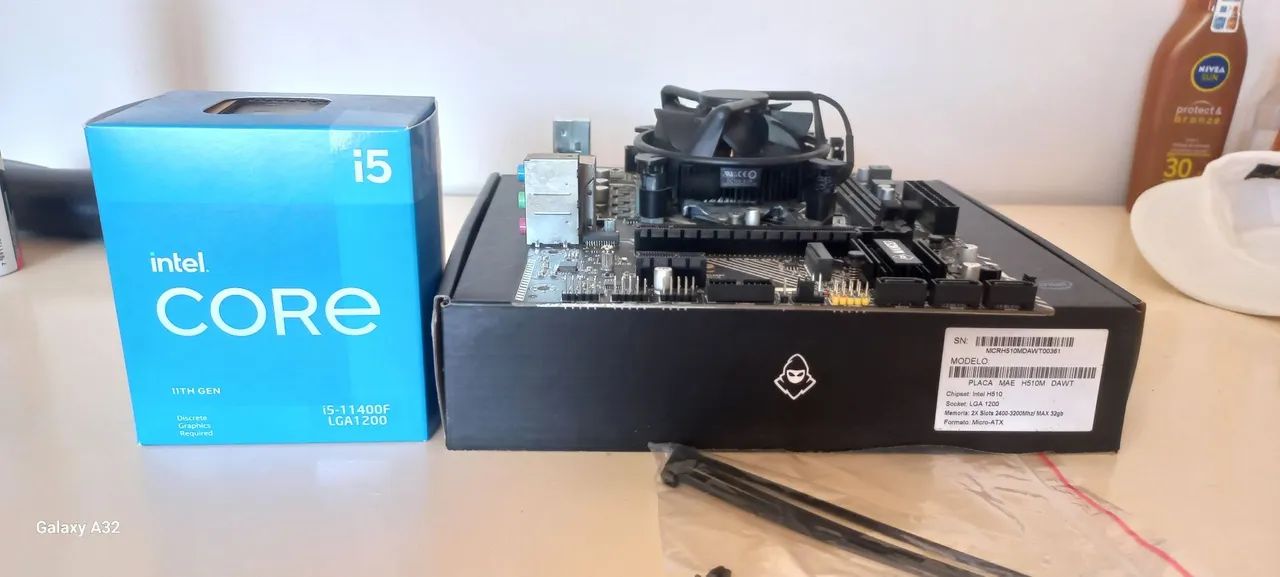 Processador Intel i5 11400F + Placa mae H510m 