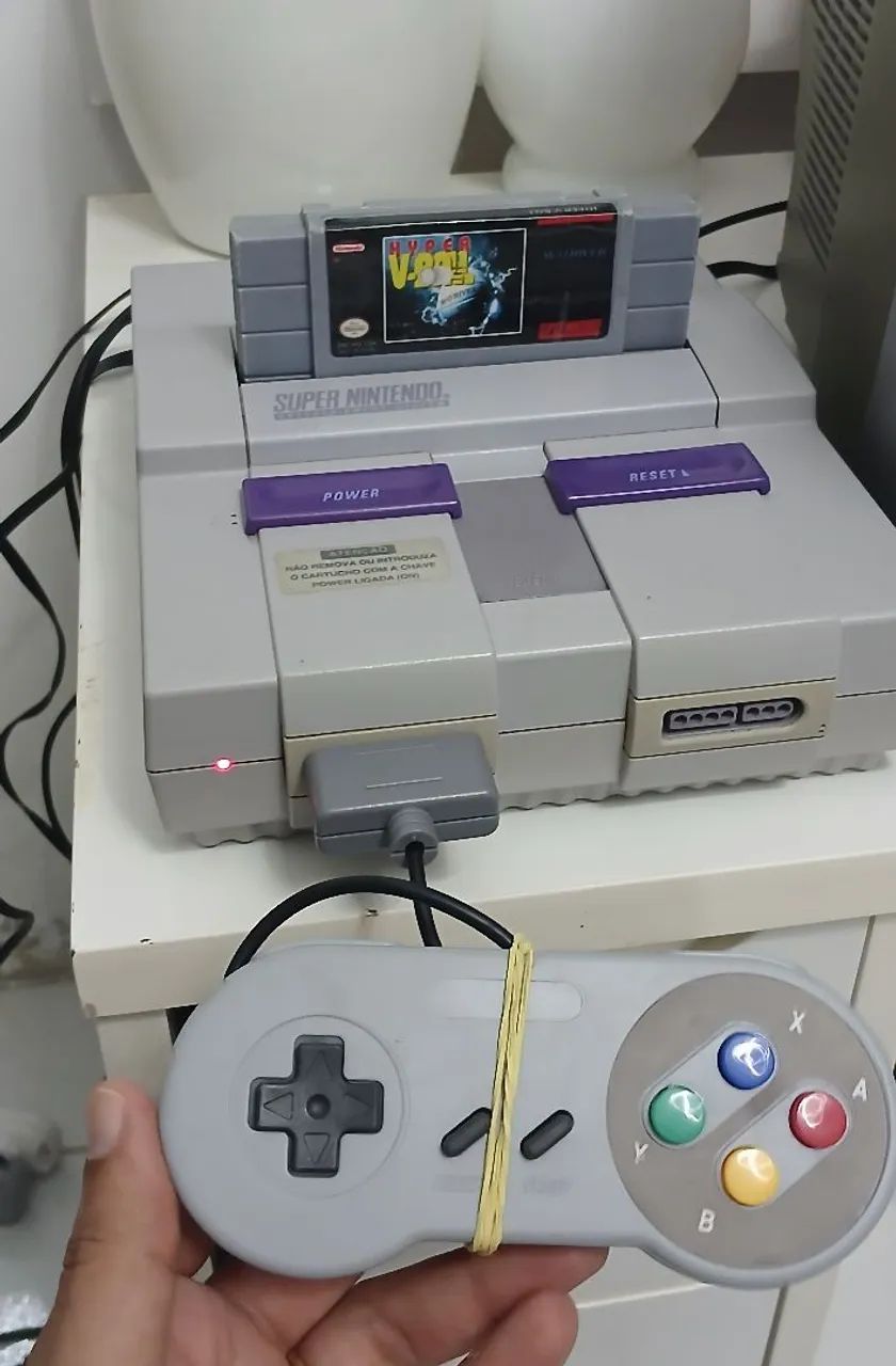 Super Nintendo Branquinho  - Foto 3