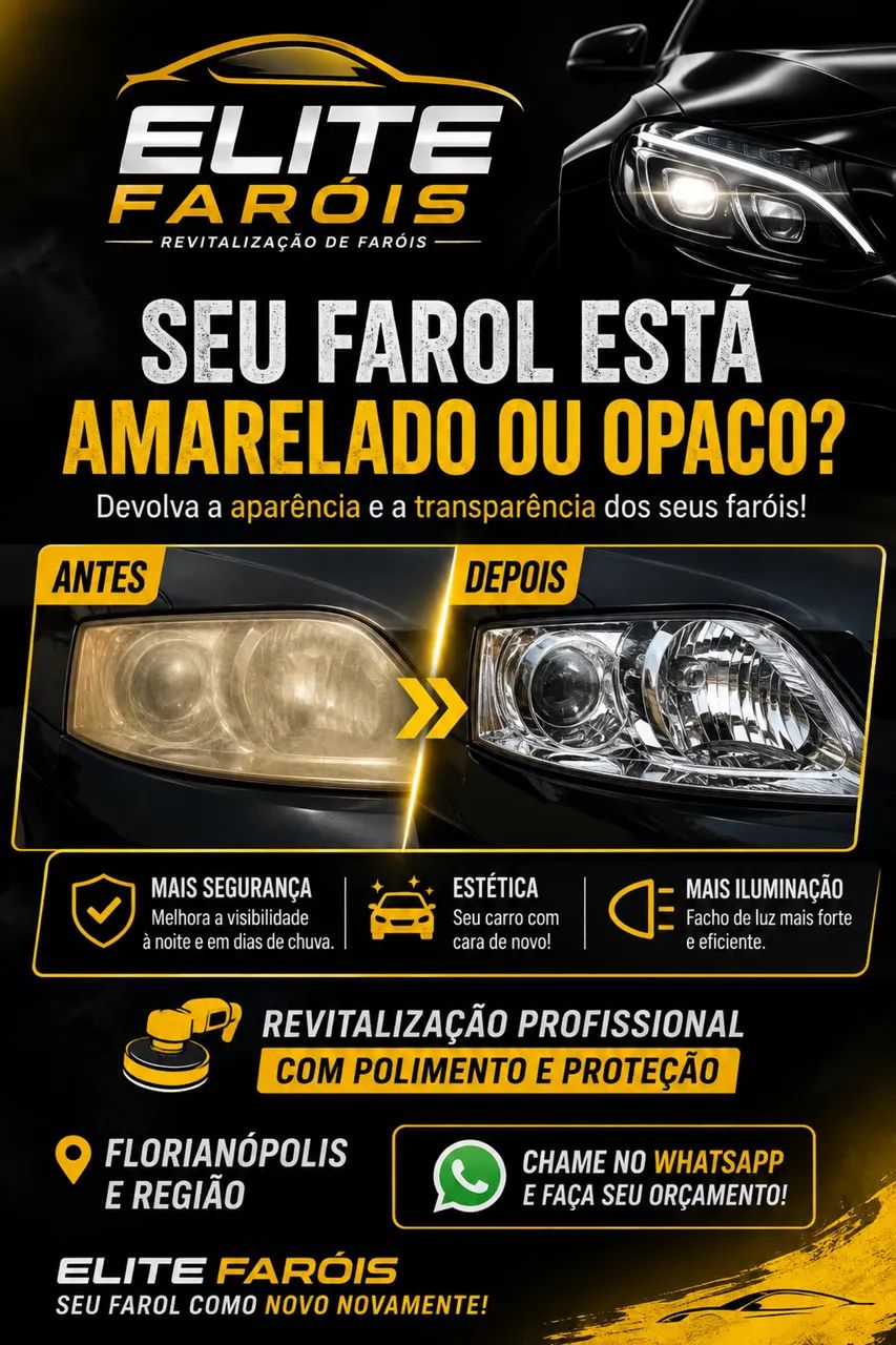Revitalização de faróis 