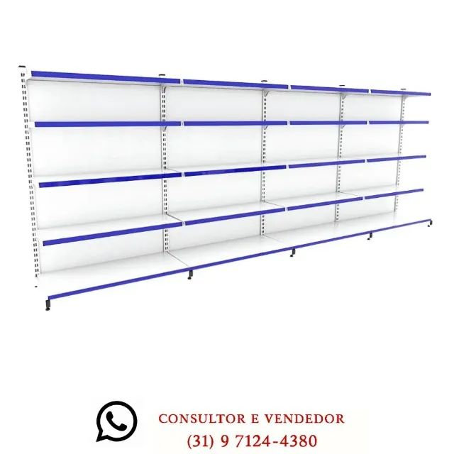 Gôndola de Parede Branca Polar 30x40