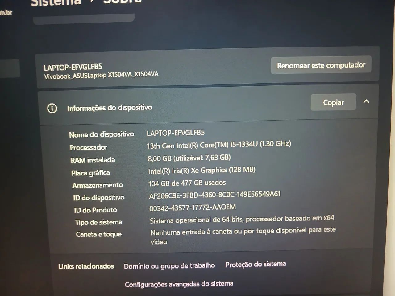 NOTEBOOK ASUS VIVOBOOK NOVO - Foto 5