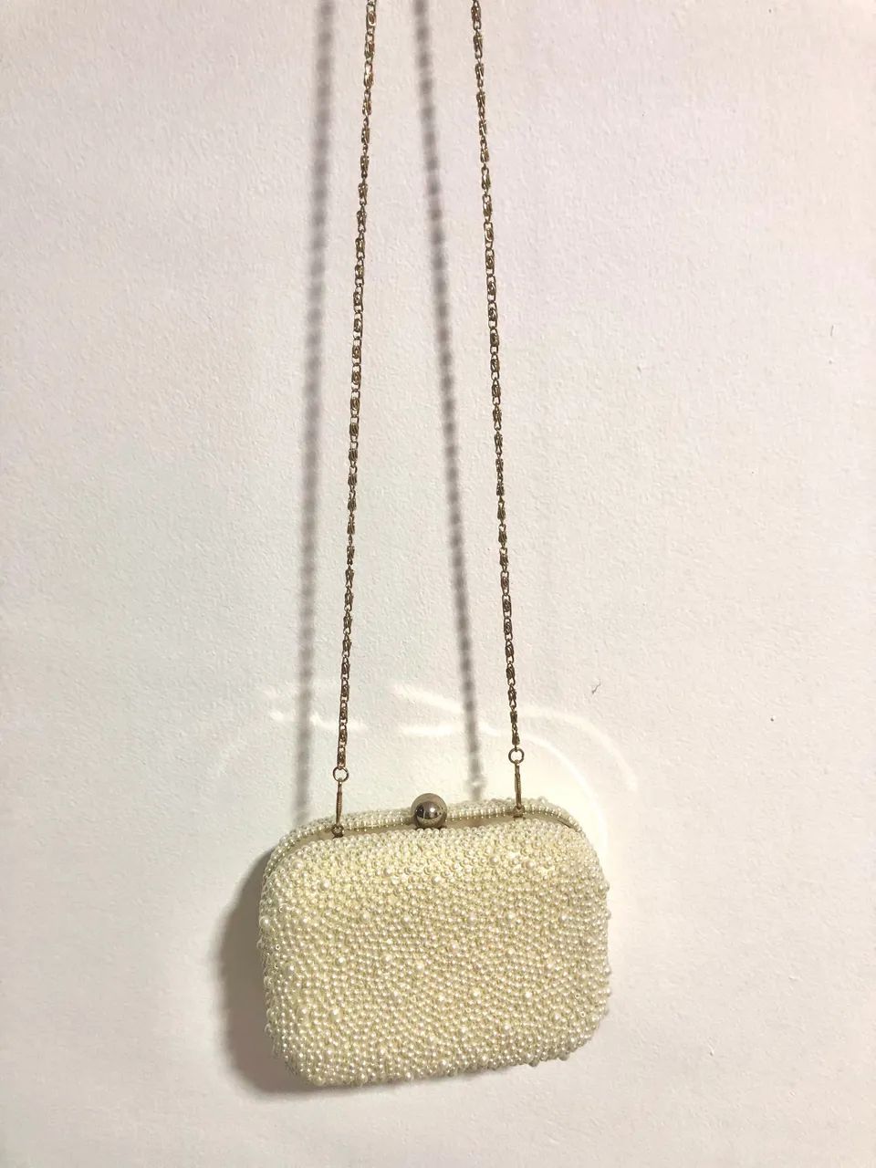 Bolsa de alcinha de festa (clutch em pérolas) - Foto 2