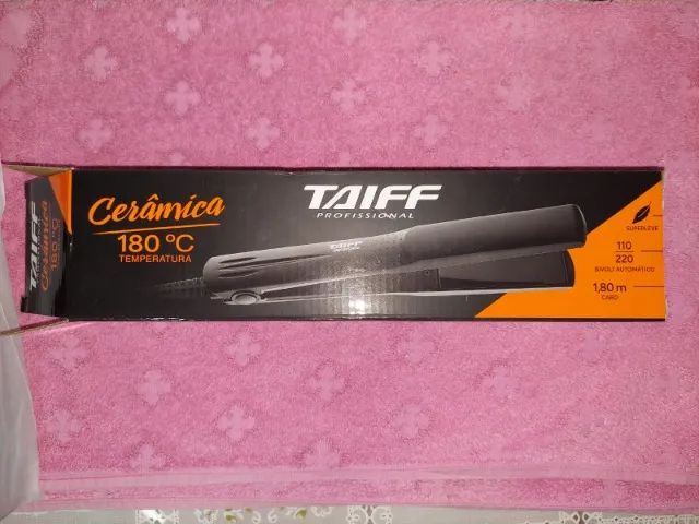 Chapinha Prancha Taiff Clássica Cerâmica Preta 110v/220v Bivolt - Foto 4