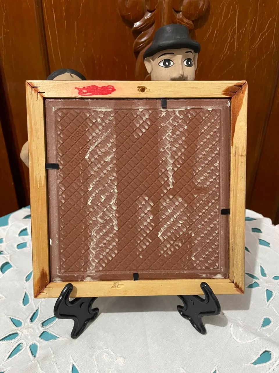 QUADRO CERÂMICA XILOGRAVURA PAULICA SANTOS - Foto 4
