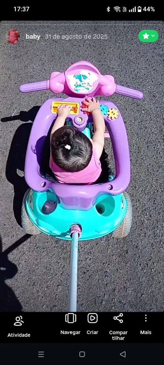 Motoquinha e carrinho de bebe  - Foto 2