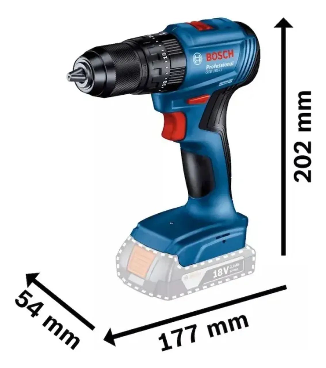 Combo Bosch Furadeira Gsb185-li + Esmerilhadeira Gws180li 2b - Foto 2