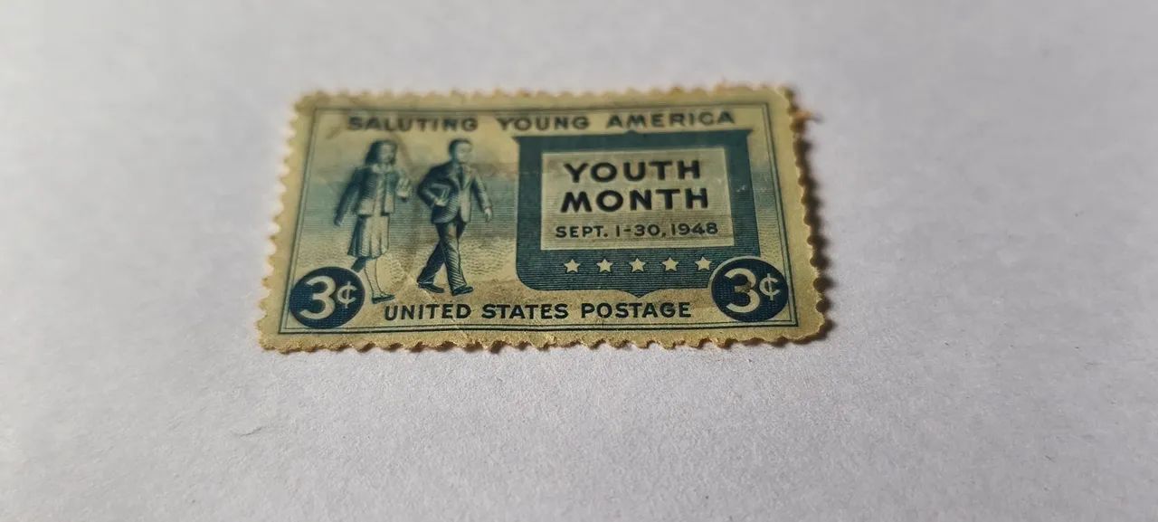 Selo postal estados unidos 1948 importado Raro  - Foto 2