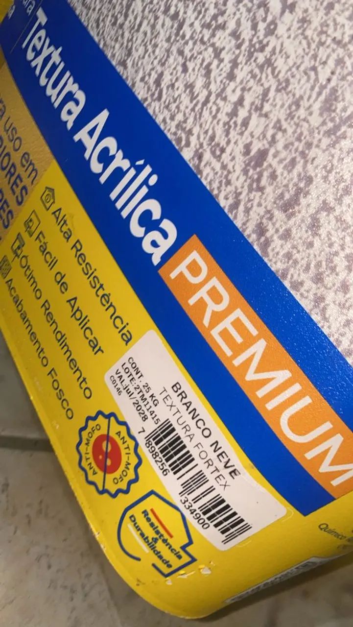 Textura acrílica lisa 25kg fortex - Foto 4