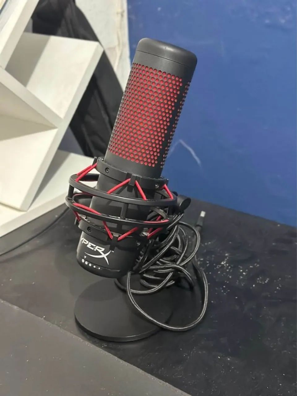 Microfone HyperX QuadCast USB RGB - Streaming e Podcast - Seminovo - Foto 3