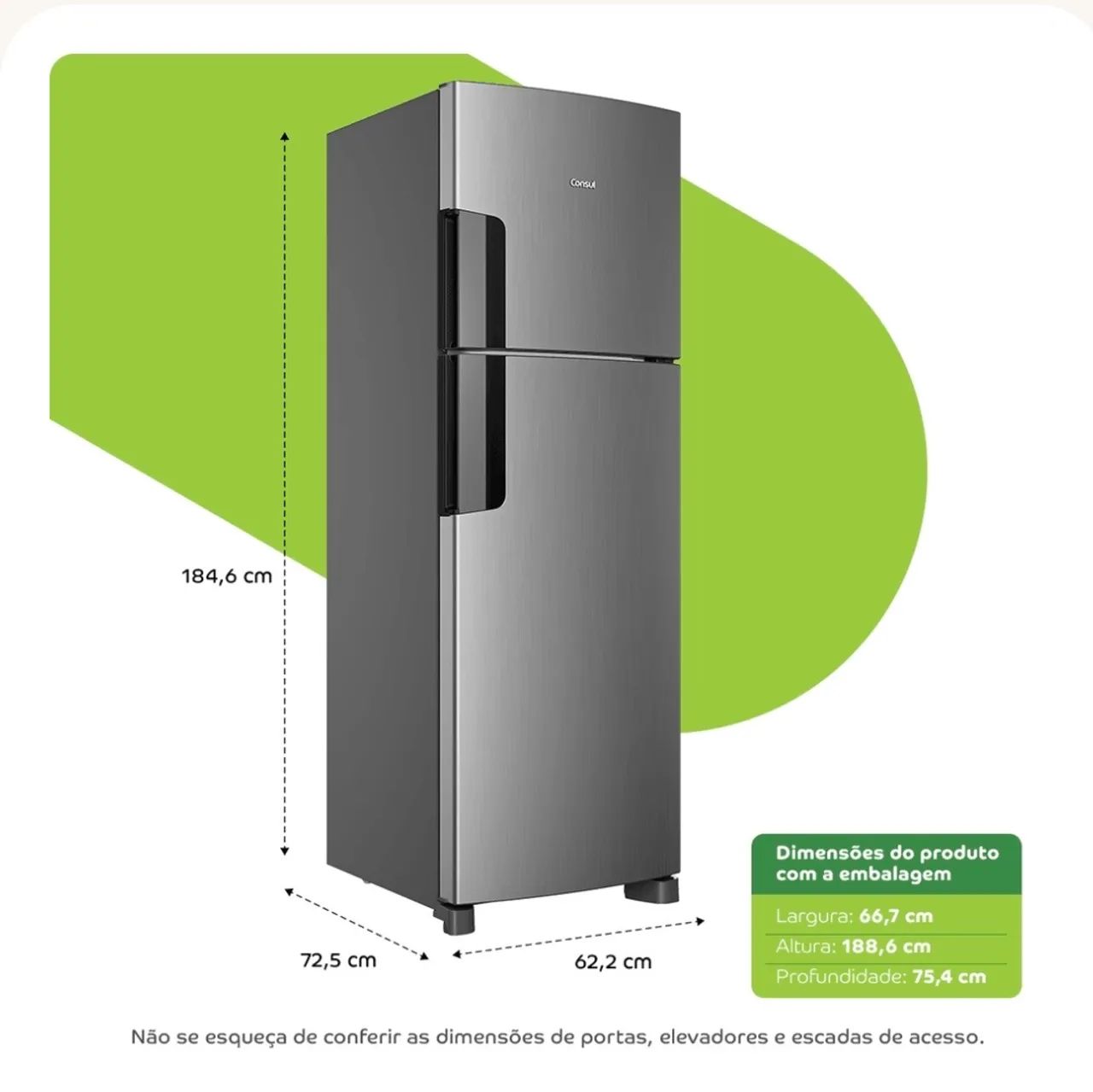 Geladeira inox  super nova !!! - Foto 4
