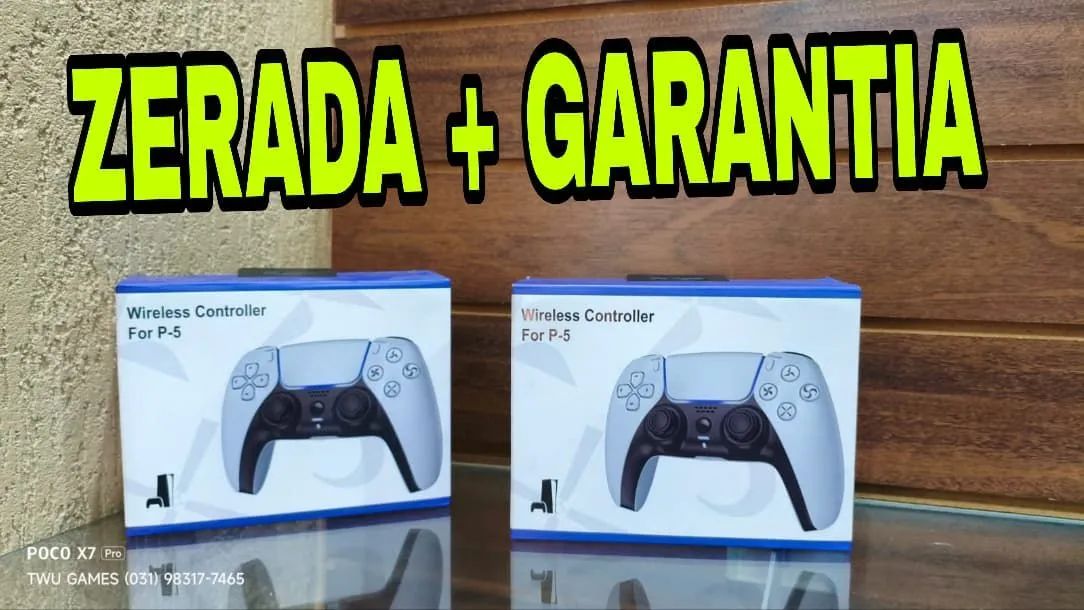 Manete P/ PS5 zerada + garantia 