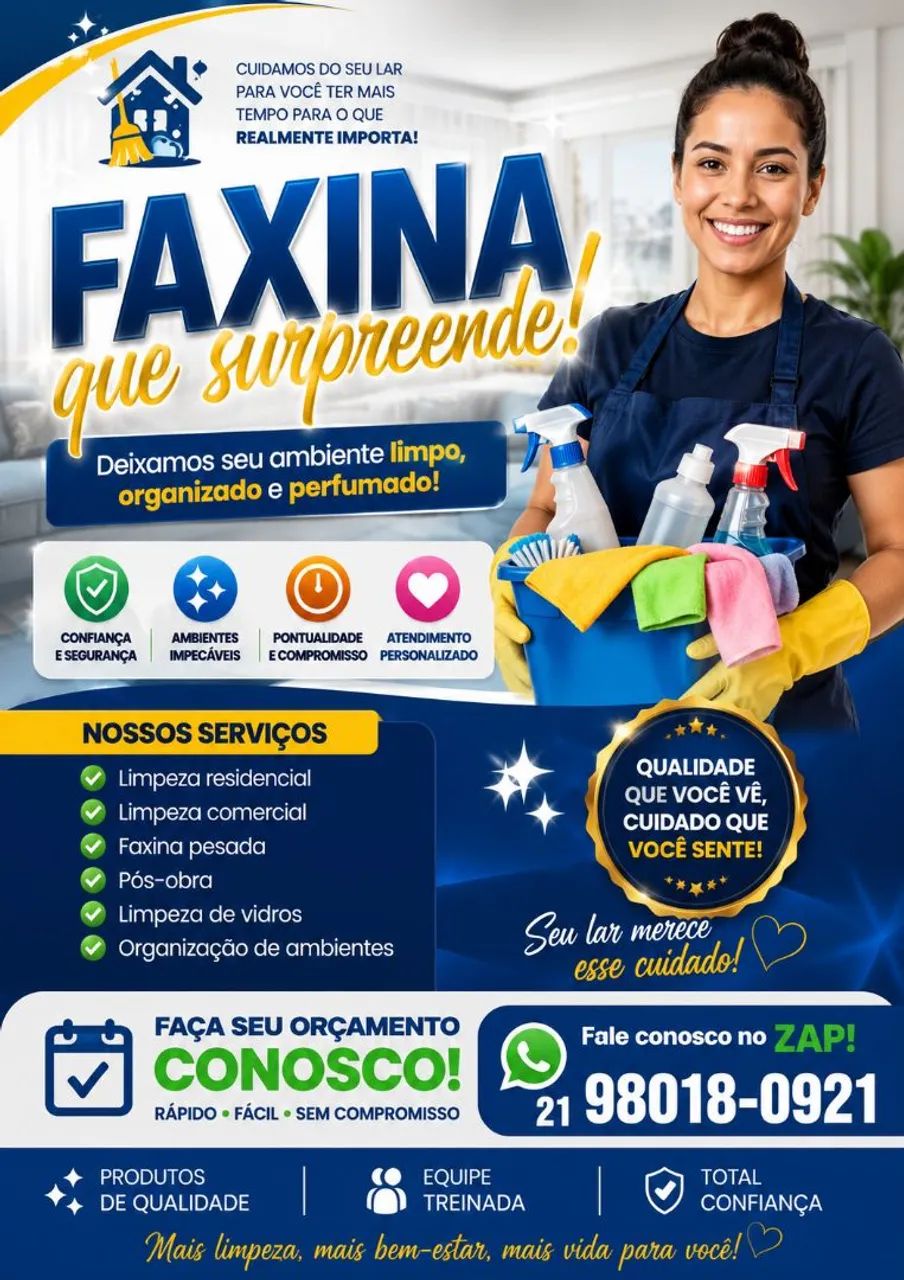 Faxina limpeza em geral 