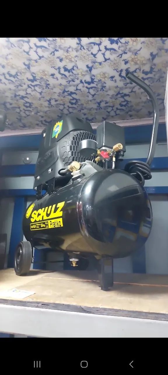 COMPRESSOR DE AR  20LITROS 1,5CV MONO 127V SCHULZ