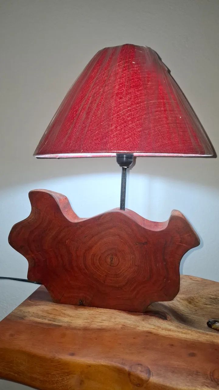 Escultura luminosa peroba rosa 