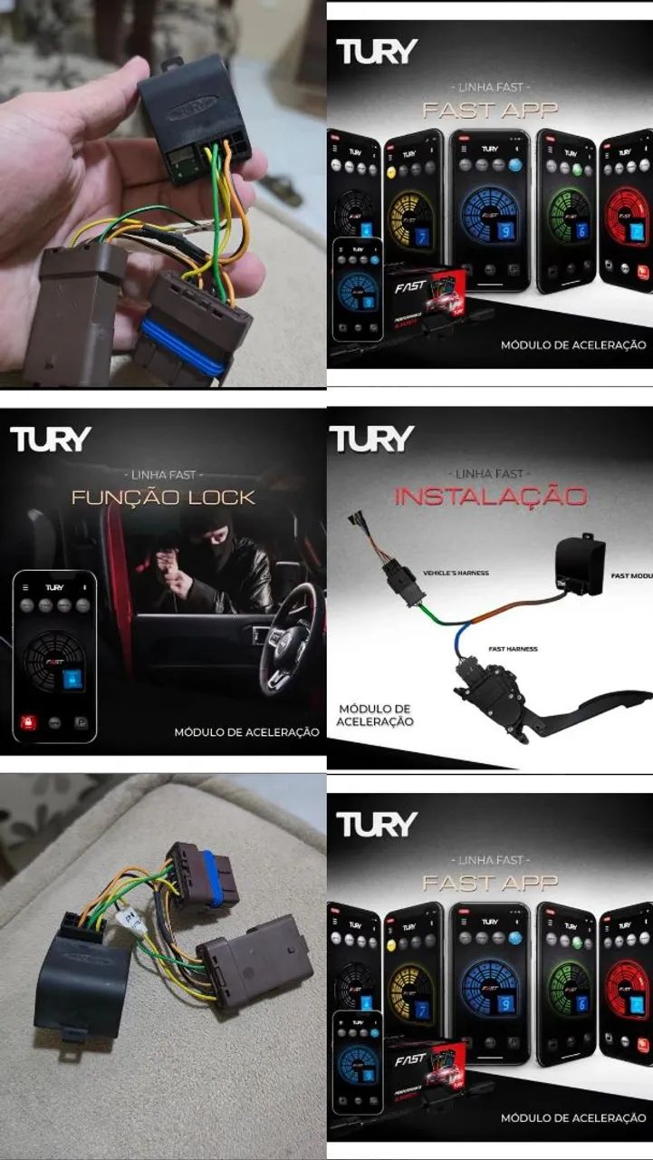 MODULO ACELERADOR TURY FAST BLUETOOTH/linha Peugeot-Citroën  - Foto 3