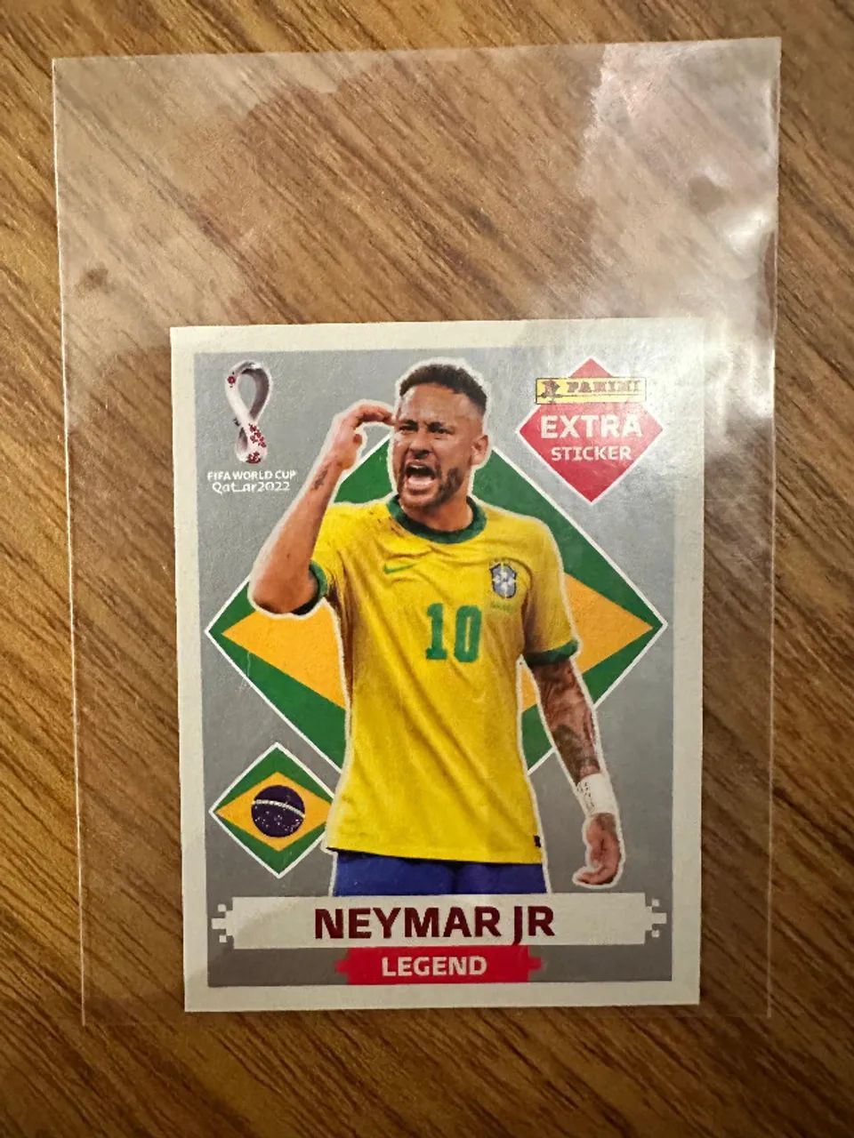 Figurinha extra Neymar - prata Copa 2022