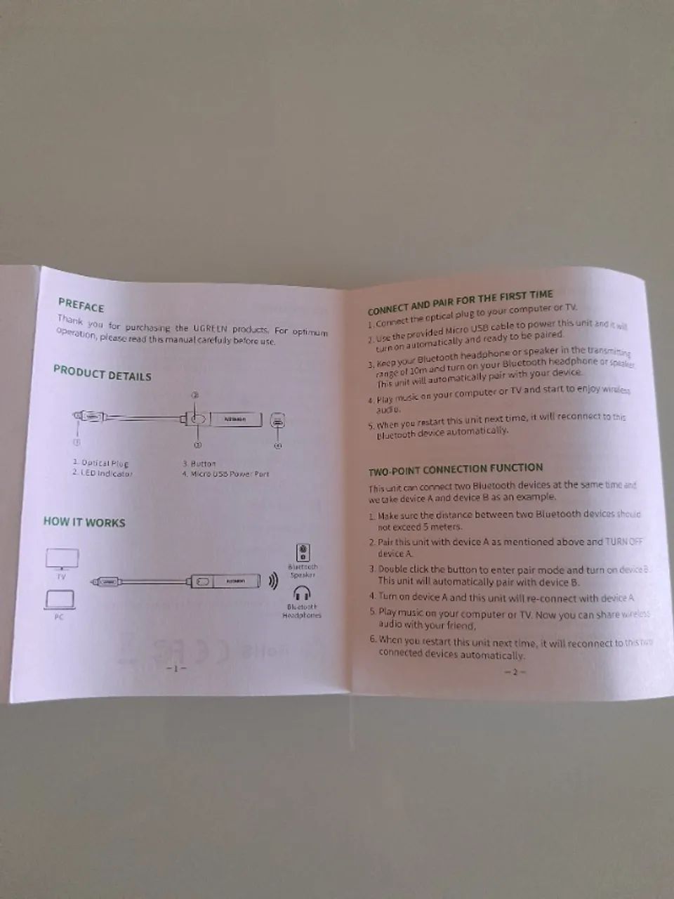 transmissor bluetooth para micro, tv, som e headphone - Foto 5