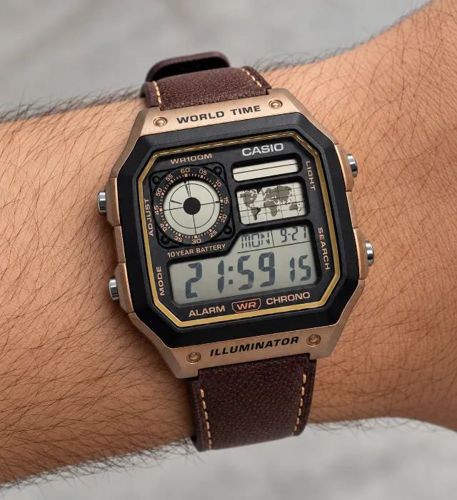 Casio Royale World Time Full Set - Oportunidade