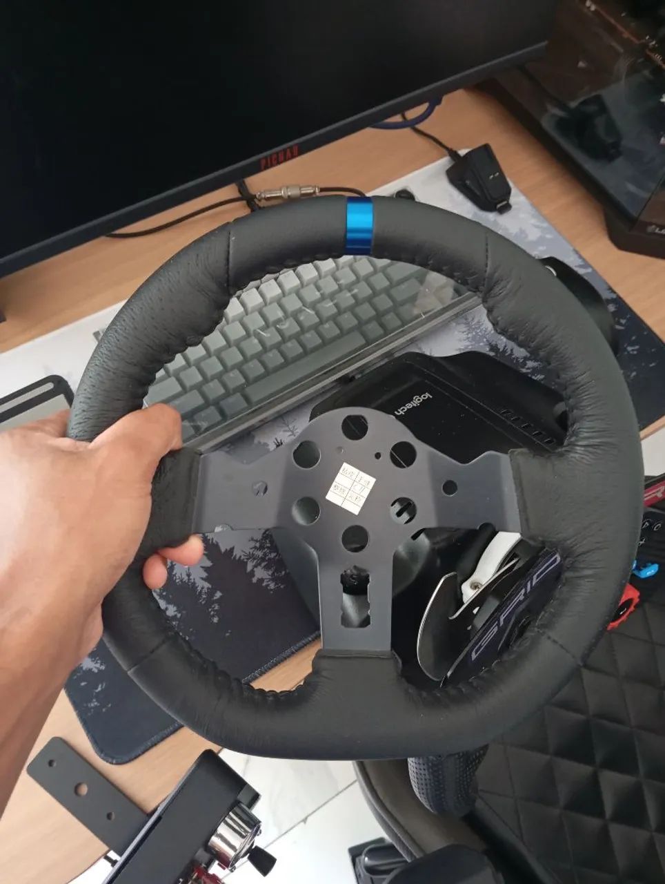 Volante Logitech G29 Com câmbio e pedais!  - Foto 5