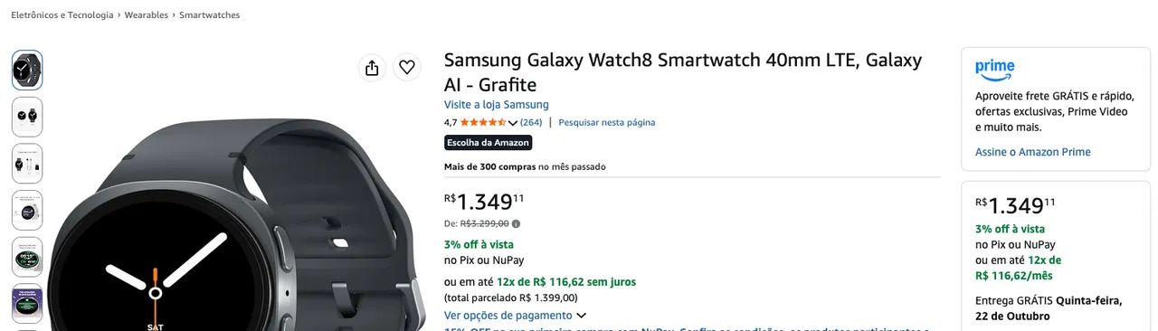 Samsung Galaxy Watch 8 40mm - Foto 4