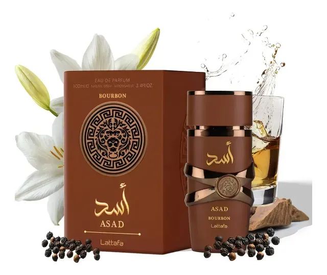 Perfume Árabe Lattafa Asad Bourbon Masculino 100ml - Foto 2