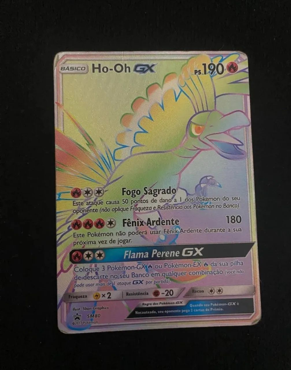 Carta Pokémon Ho-Oh GX (SM80) - Foto 2