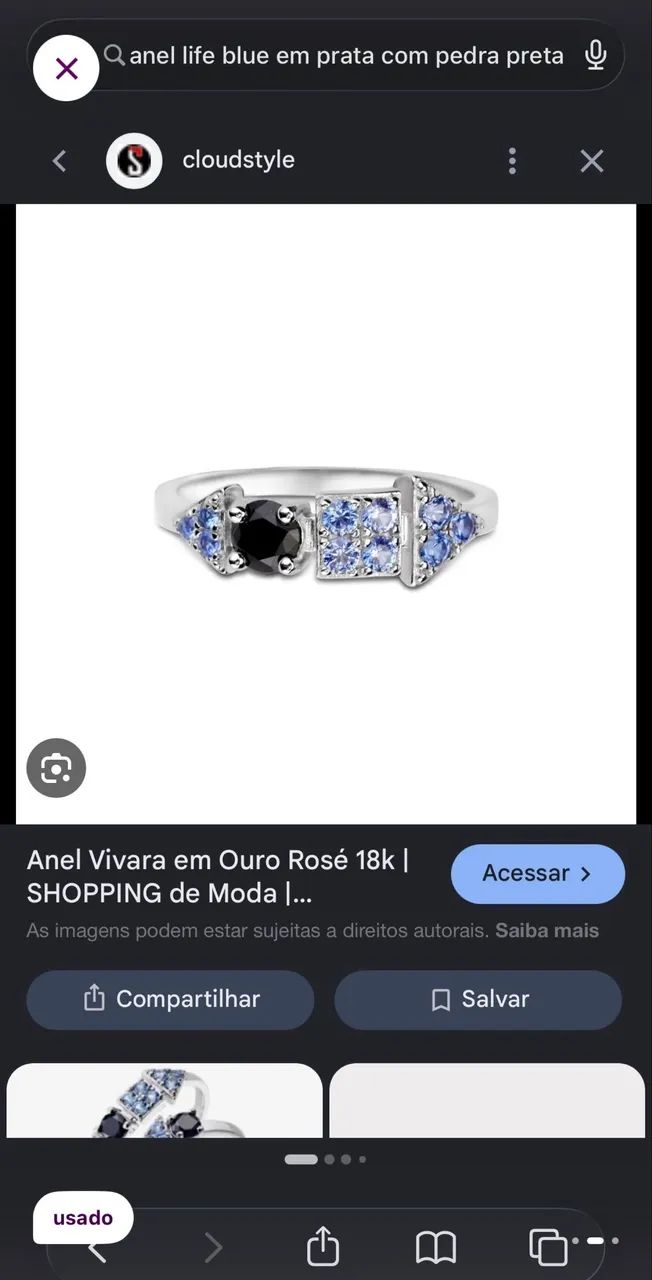 Anel life vivara blue  - Foto 2