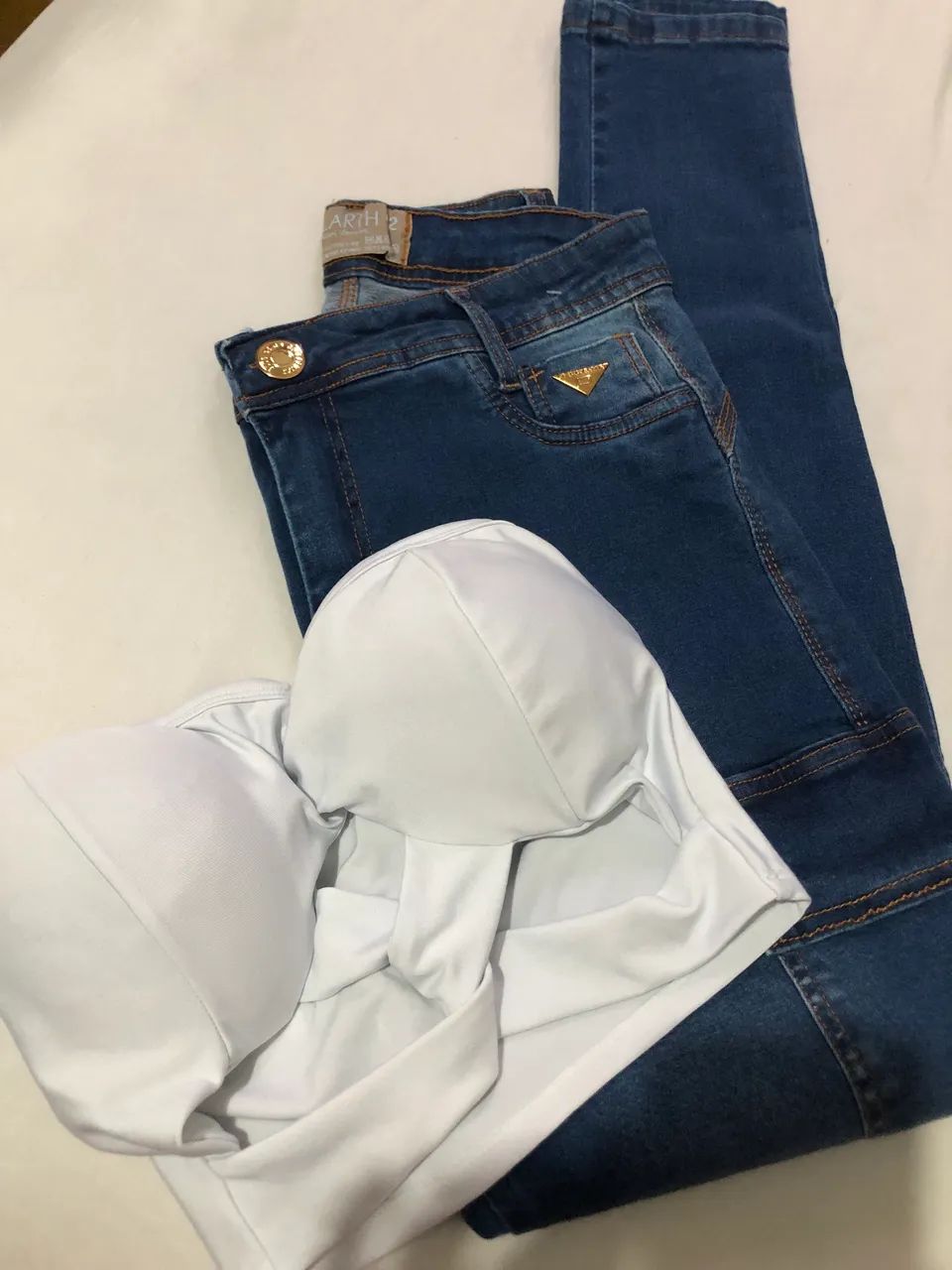 Look Calça Jeans E cropped  - Foto 3