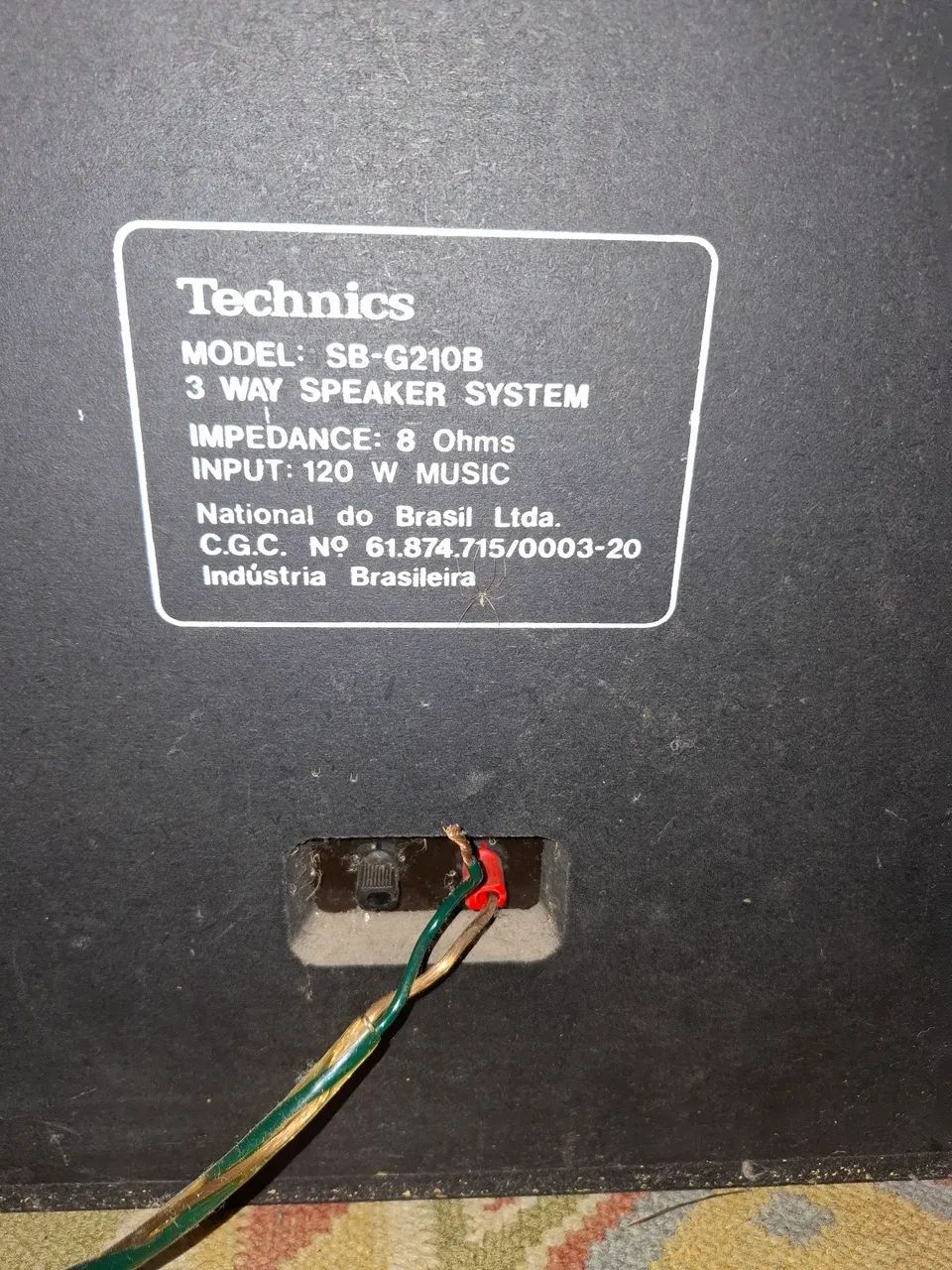Par de caixas Technics SB-G210B  - Foto 4