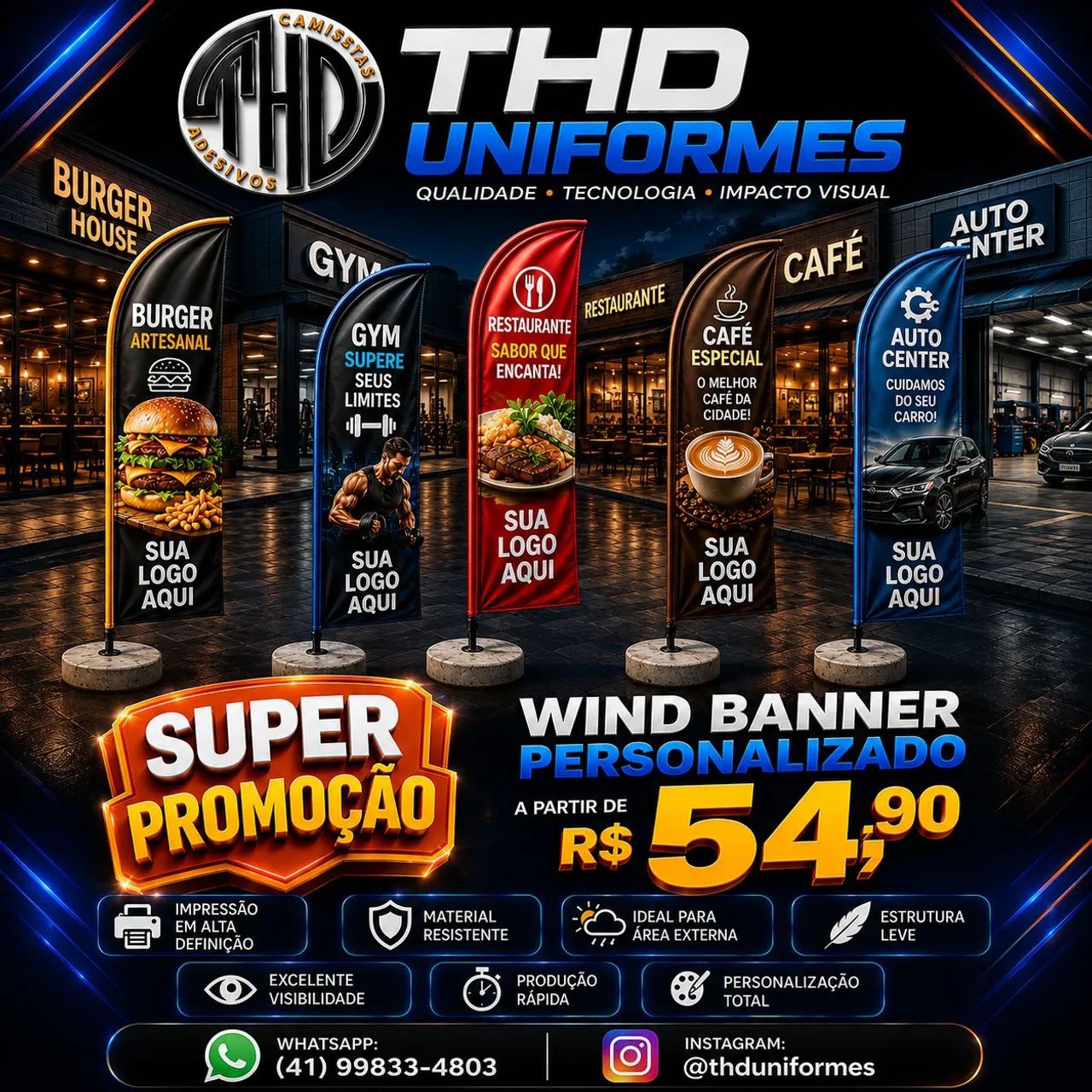 Windbanner Personalizado Completo