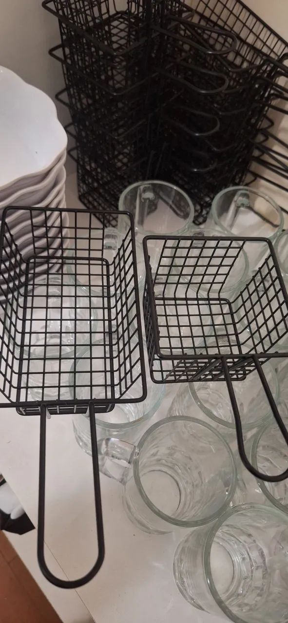 Certinhas de metal para lanche