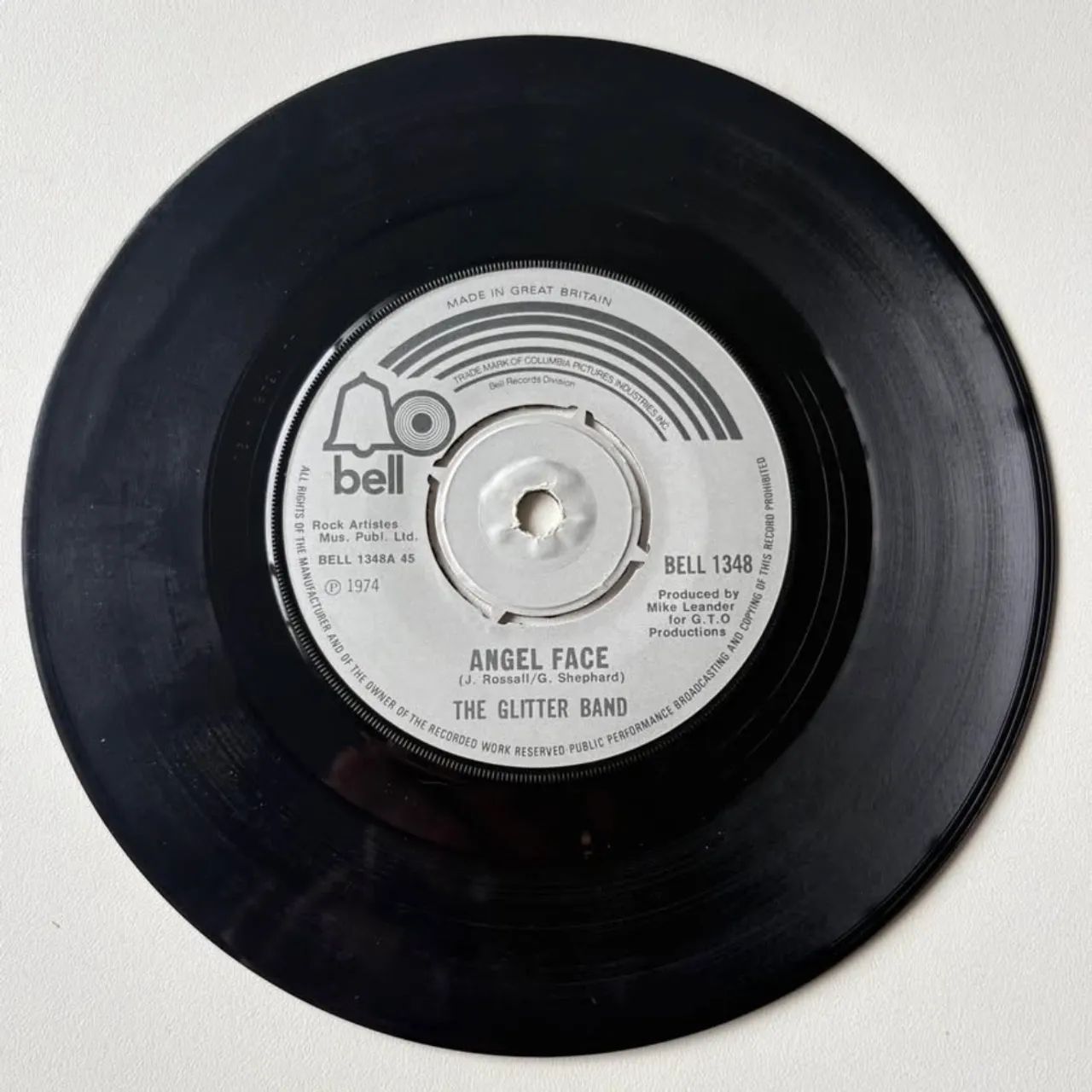 The Glitter Band Angel Face Vinil Compacto Importado Inglaterra - Foto 2