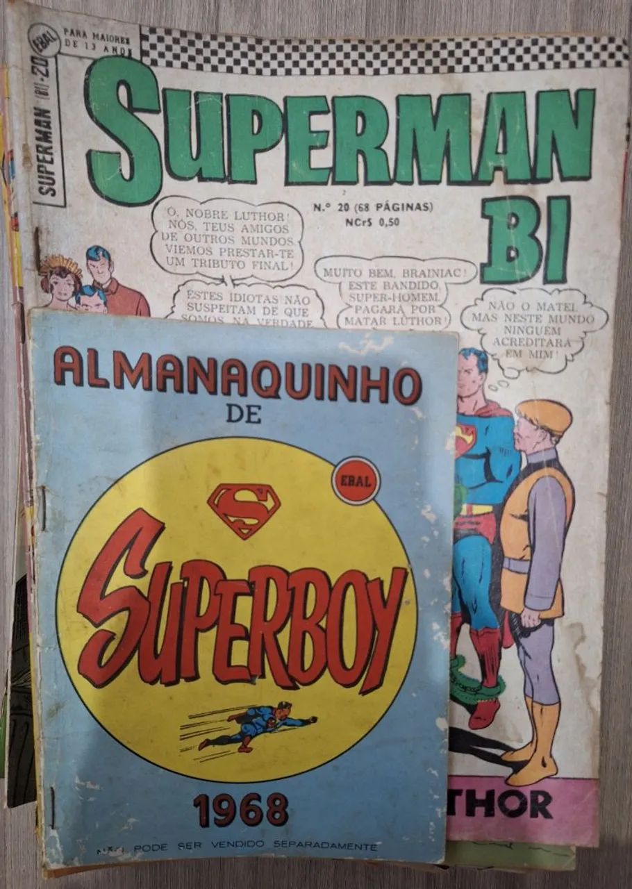 Lote de 36 quadrinhos de super-heróis - EBAL e RGE